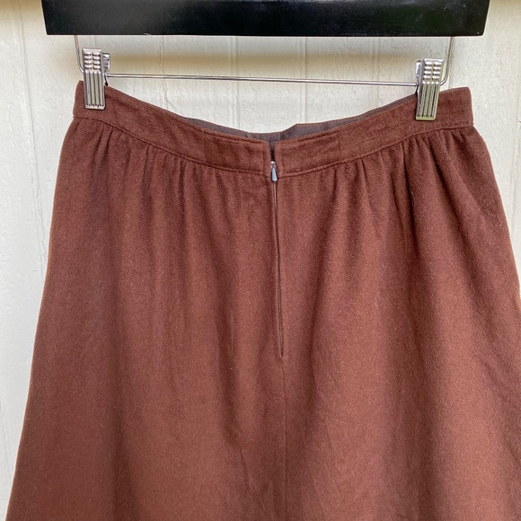 Vintage 1980's Gucci Brown Riding Midi Skirt - Picture 8 of 8